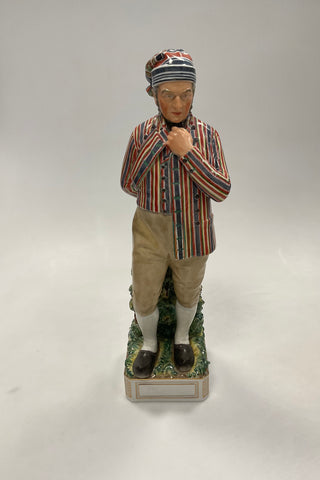 Royal Copenhagen Overglasur Figur af ung mand fra Horne No. 12225