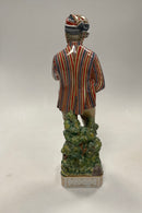 Royal Copenhagen Overglasur Figur af ung mand fra Horne No. 12225
