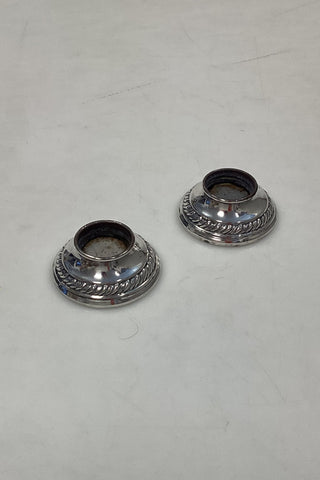Quakers Silver Co. 纯银烛台套装，编号 703