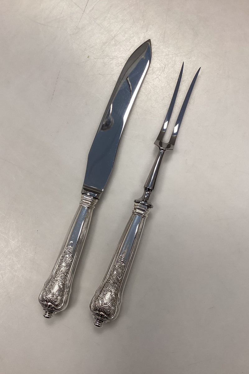 Anton Michelsen Sterling Sølv Rosenborg forskæresæt