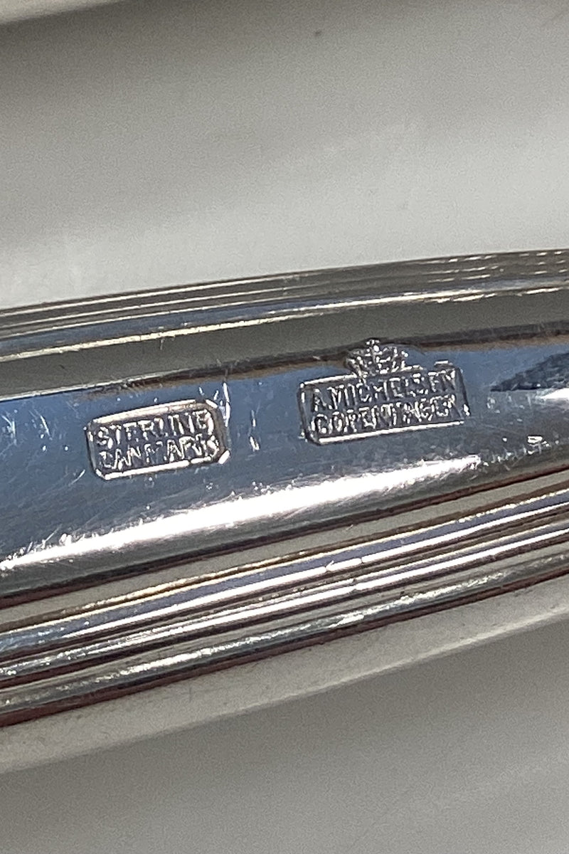 Anton Michelsen Sterling Sølv Rosenborg forskæresæt