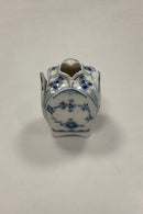 Royal Copenhagen Musselmalet Riflet Bordkortholder og Vase No. 495