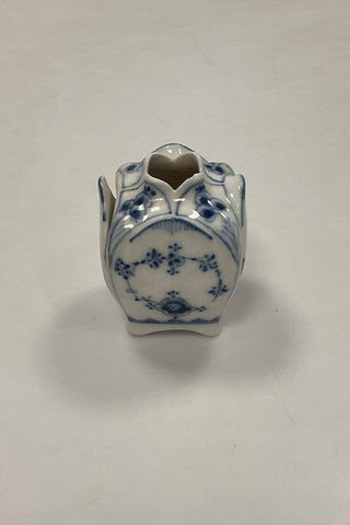 Royal Copenhagen Musselmalet Riflet Bordkortholder og Vase No. 495