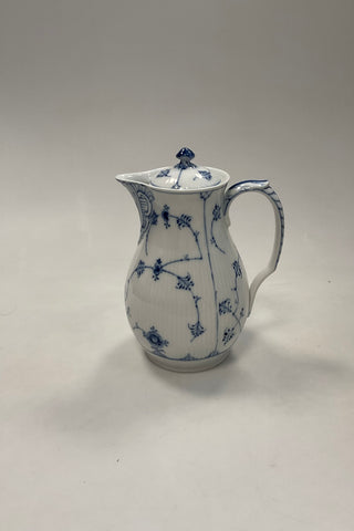 Royal Copenhagen Musselmalet Riflet Chokolade kande No. 30