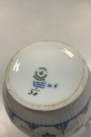 Royal Copenhagen Musselmalet Riflet Chokolade kande No. 30