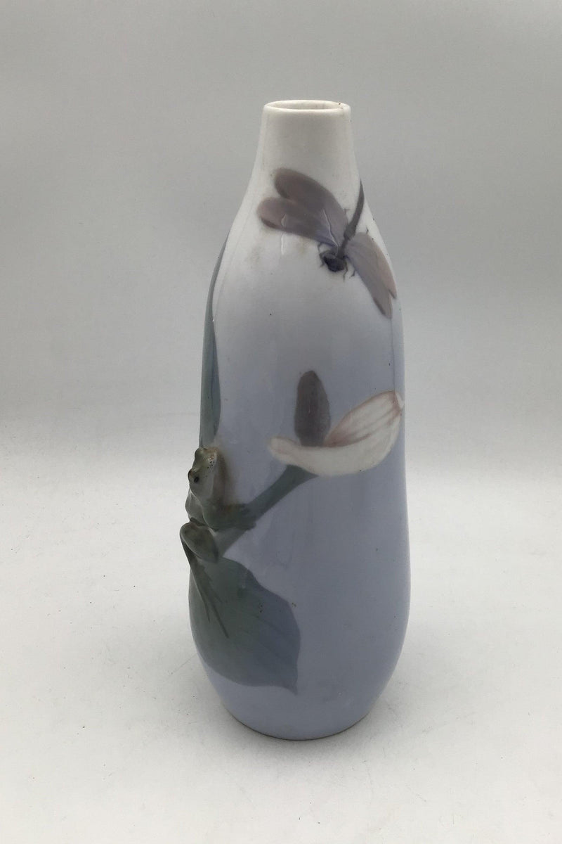 Royal Copenhagen Art Nouveau Vase med Frø og Guldsmed No 465/250 - Danam Antik