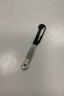 Georg Jensen Sterling Sølv Konge Kaviarkniv med blad af horn No. 67