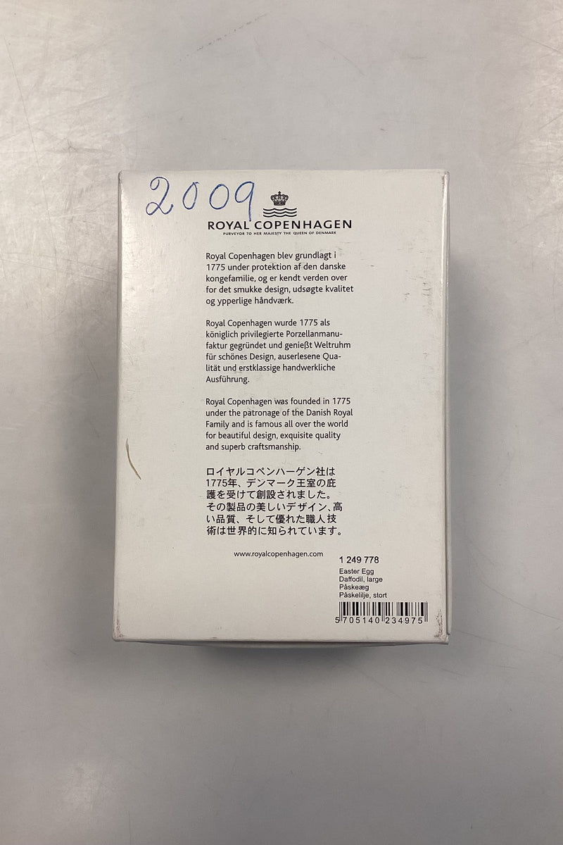 Royal Copenhagen Stort Påskeæg - Påskelilje 2009