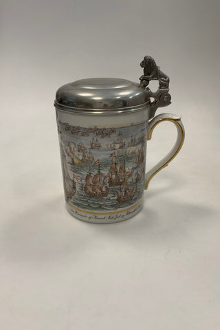 Royal Copenhagen Krus lavet i anledning af 300 års dagen for slaget i køge bugt 1677-1977