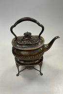 English Silver Plated Swivel Teapot with Burner