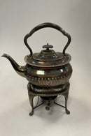 English Silver Plated Swivel Teapot with Burner