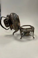 English Silver Plated Swivel Teapot with Burner