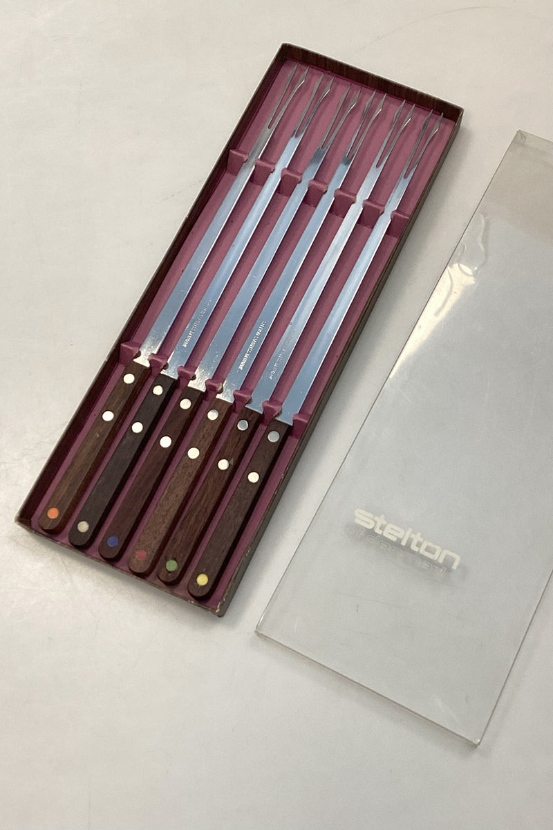 Stelton fondue gaffel sæt i rustfrit stål