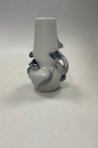 Royal Copenhagen Art Nouveau Vase with Snail and Mushrooms No. 302/192