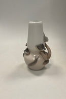 Royal Copenhagen Art Nouveau Vase med Snegl og Svampe No. 302/192