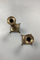 Antikke høje Lysestager i Messing