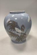Royal Copenhagen Art Nouveau Unika Vase by Carl Mortensen with butterflies, dated March 1900