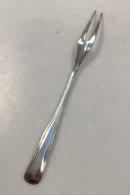 Dobbeltriflet Cohr-Absa sølvplet pålægsgaffel