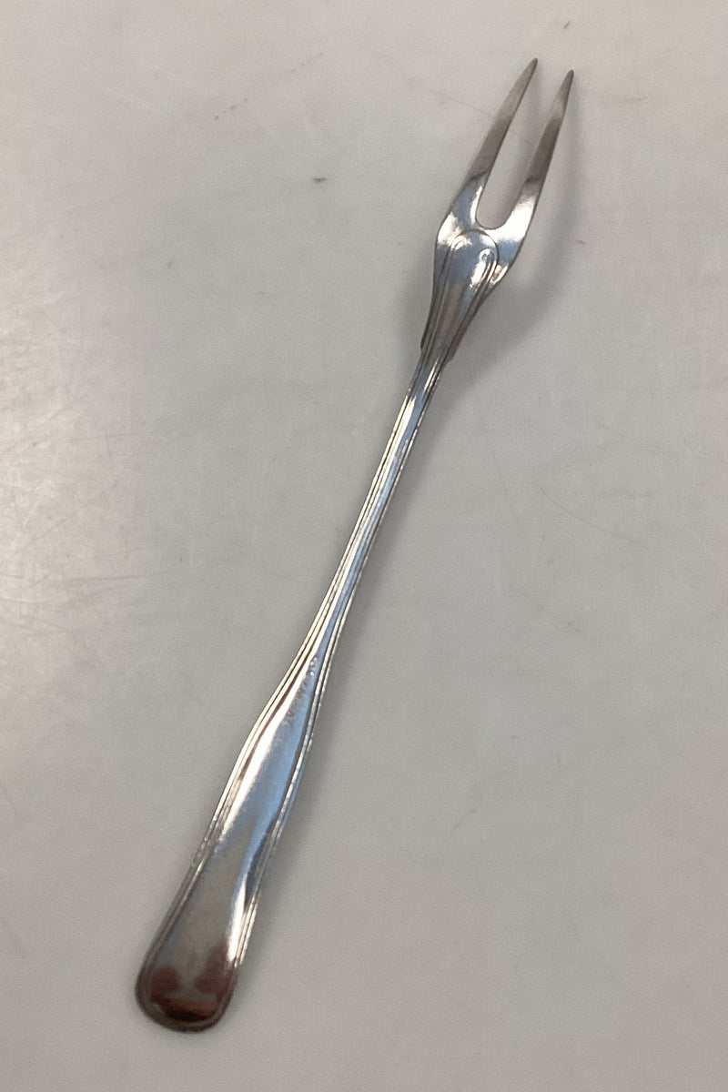 Dobbeltriflet Cohr-Absa sølvplet pålægsgaffel