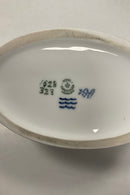 Royal Copenhagen Art Nouveau Oval Skål med Sølvsmede håndtag og sommerfugl dekoration No. 1528 / 323