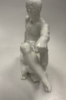 Dahl Jensen Blanc de Chine Figur Hercules af Jens Jacob Bregnø No. 1179  Måler 25cm / 9.84 inch   Har brændingsfejl, nøk på hånden, se billede