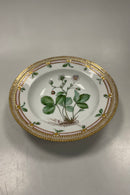 Gammel Royal Copenhagen Flora Danica Stor Dybtallerken No. 3545
