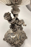 Østrisk Opstats/Frugtskål sæt i sølv med puttier