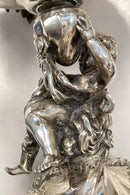 Østrisk Opstats/Frugtskål sæt i sølv med puttier