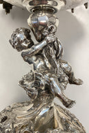 Østrisk Opstats/Frugtskål sæt i sølv med puttier