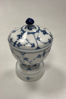 Royal Copenhagen Musselmalet Riflet Marmelade Krukke med Låg No. 2124