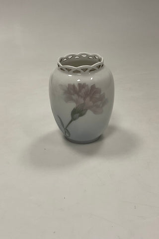 Royal Copenhagen Art Nouveau Vase med gennembrudt top No. 351/160