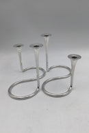 Anton Michelsen Sterling Sølv Lysestager Eigil Jensen (2) - Danam Antik