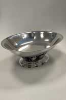 Georg Jensen Sterling Sølv Oval skål på fod No. 306A