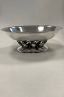 Georg Jensen Sterling Sølv Oval skål på fod No. 306A