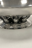 Georg Jensen Sterling Sølv Oval skål på fod No. 306A