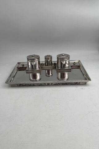 Georg Jensen Sølv Dobbelt Skrive sæt Blæk af Johan Rohde No. 272