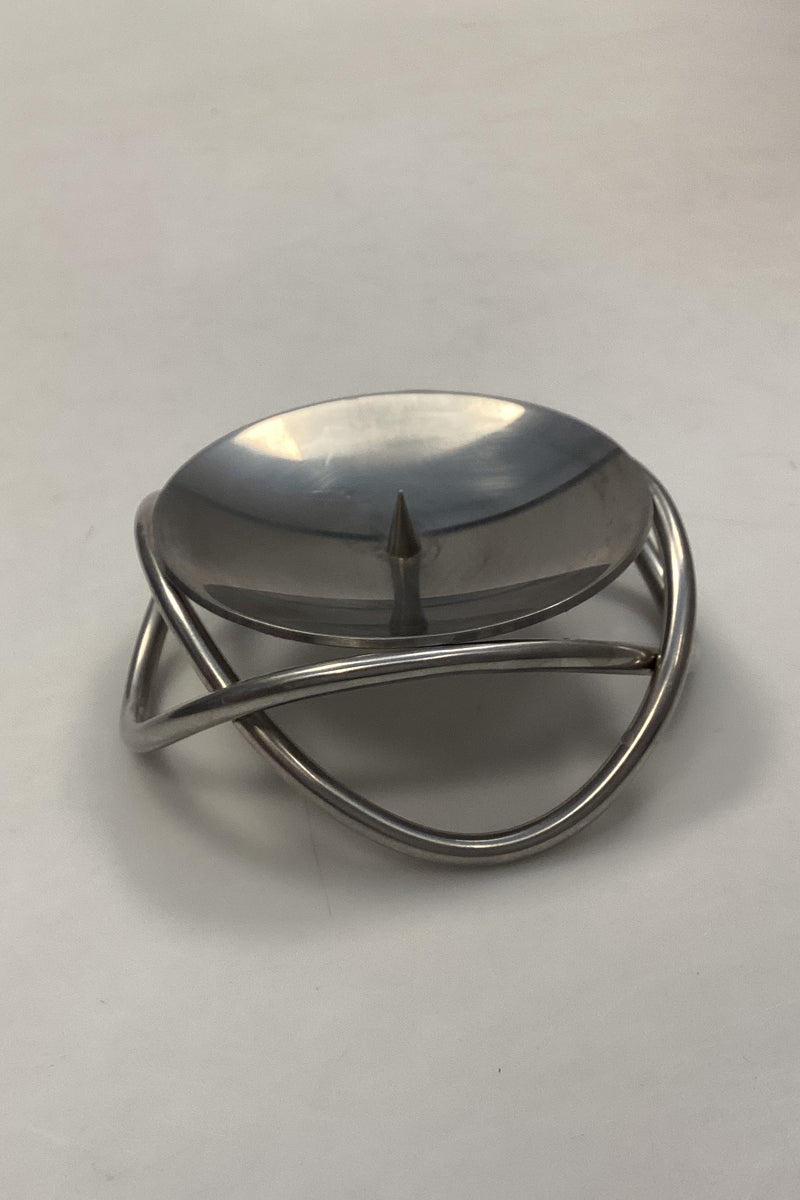 Georg Jensen Lysestage i Rustfrit stål, til Bloklys