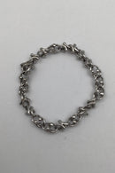 Georg Jensen 18K Hvidguld Armlænke No. 1490 "Magic" Brillanter ca 0.04 ct - Danam Antik