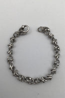 Georg Jensen 18K Hvidguld Armlænke No. 1490 "Magic" Brillanter ca 0.04 ct - Danam Antik