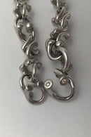 Georg Jensen 18K Hvidguld Armlænke No. 1490 "Magic" Brillanter ca 0.04 ct - Danam Antik