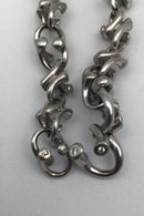 Georg Jensen 18K Hvidguld Armlænke No. 1490 "Magic" Brillanter ca 0.04 ct - Danam Antik