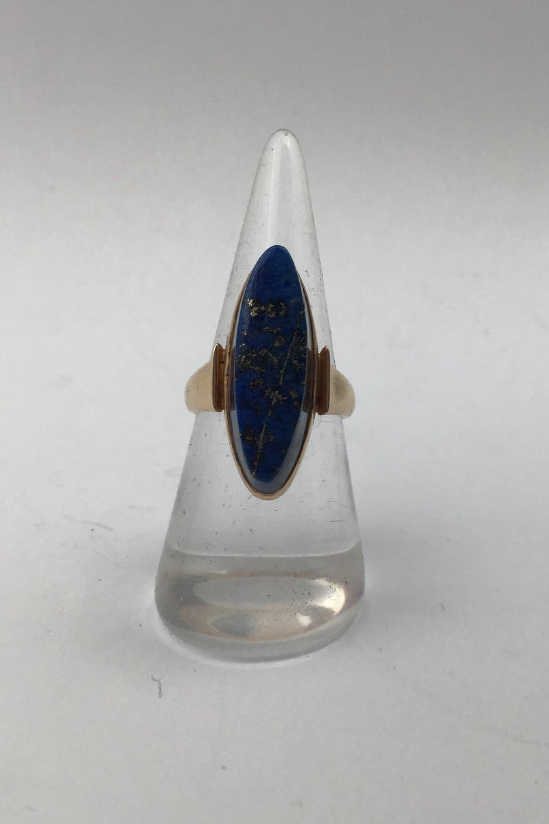 Hans Hansen 14K Guld Ring Lapis Lazuli - Danam Antik