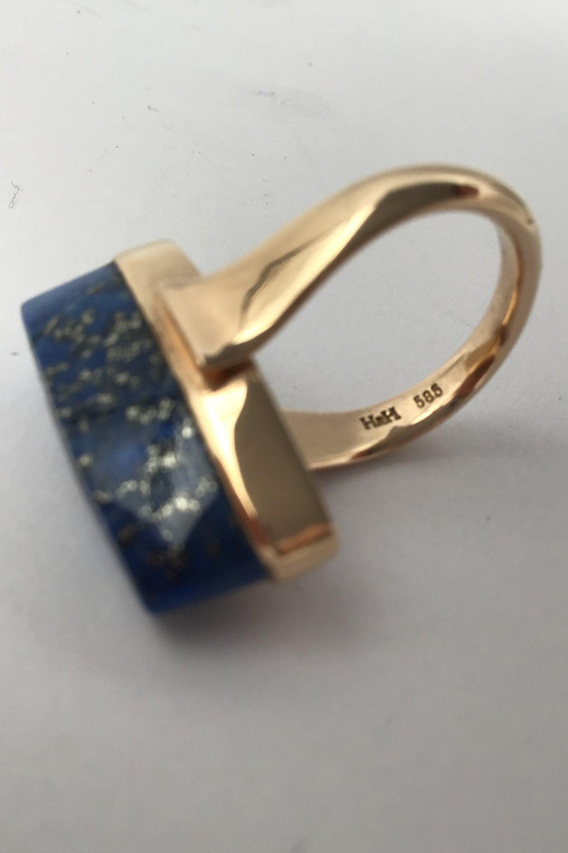 Hans Hansen 14K Guld Ring Lapis Lazuli - Danam Antik