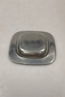 Just Andersen Firkantet flad Skål af Tin, No. 2571/7.5