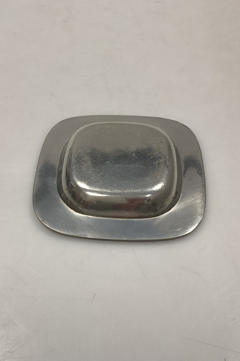 Just Andersen Firkantet flad Skål af Tin, No. 2571/7.5