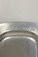 Just Andersen Firkantet flad Skål af Tin, No. 2571/7.5