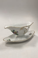 Royal Copenhagen Saxon Flower Light Gravy Boat No. 1650