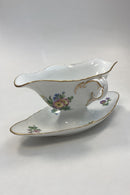 Royal Copenhagen Saxon Flower Light Gravy Boat No. 1650