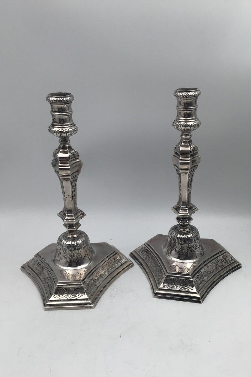 A Michelsen Sølv Lysestager (1925) (2) - Danam Antik