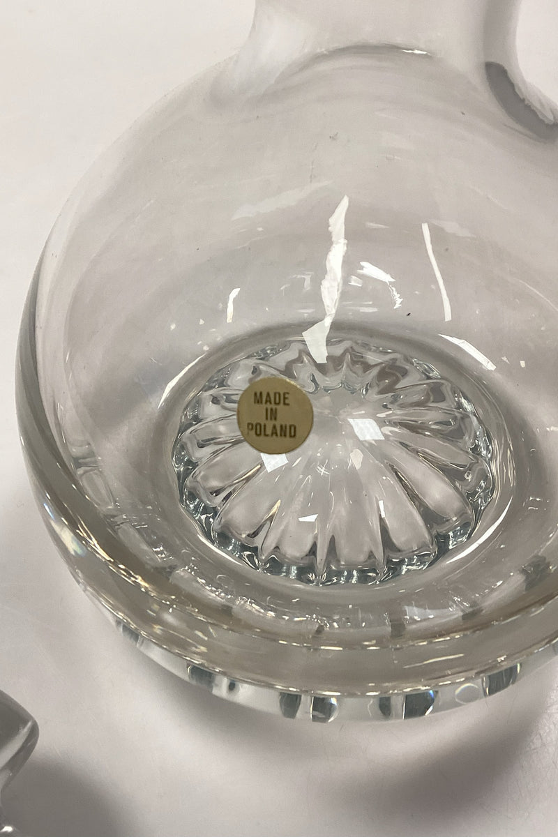 Polsk Glas Karaffel med låg